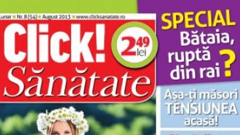Revista Click! Sănătate de August: O Ghidare Esențială pentru Sănătate și Îngrijire în Sezonul Estival