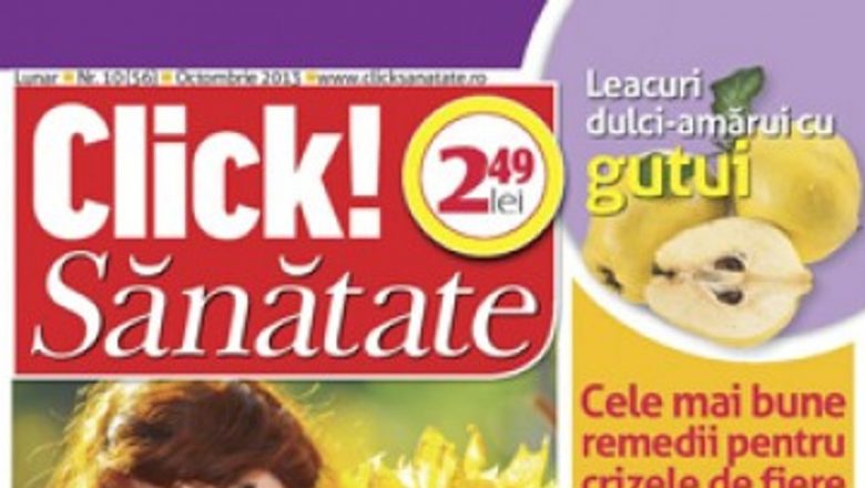 Explorând sănătatea în paginile revistei Click! Sănătate: Ce ne aduce numărul de octombrie