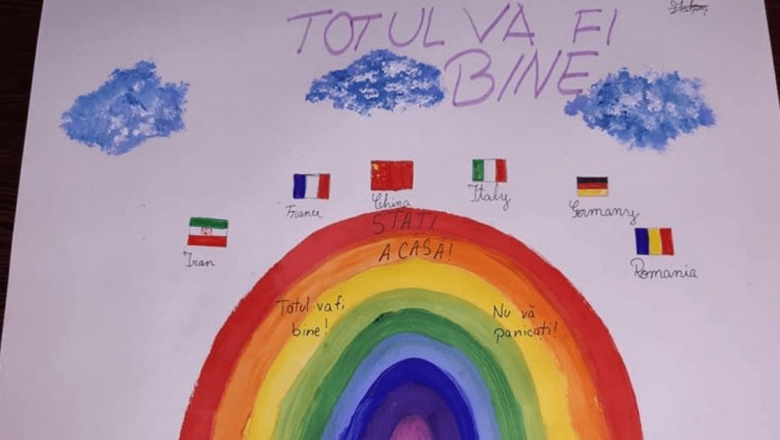 Mesajul Copiilor în Timpul Pandemiei: „Totul va fi bine” – O Analiză a Speranței și Creativității în Vremuri Dificile