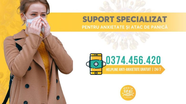 Sprijin psihologic gratuit pentru combaterea anxietății în timpul pandemiei COVID-19