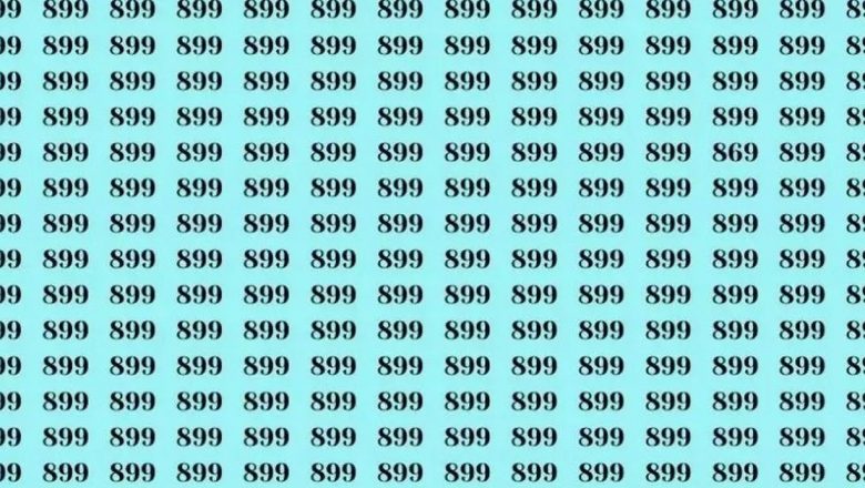 Testul Iluziei Optice: Poți Să Identifici Numărul 869 în Marea de 899?
