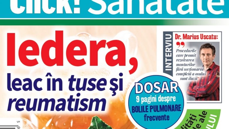 Numărul de Februarie al Revistei Click!Sănătate: O Privire Detaliată Asupra Sănătății și Îngrijirii Personale
