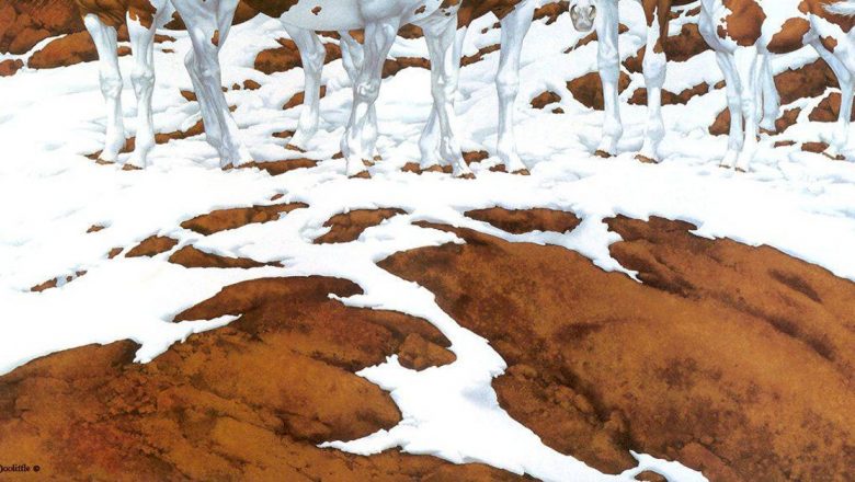 Descoperirea artistului: Cum o pictură poate ascunde caii într-un peisaj stâncos